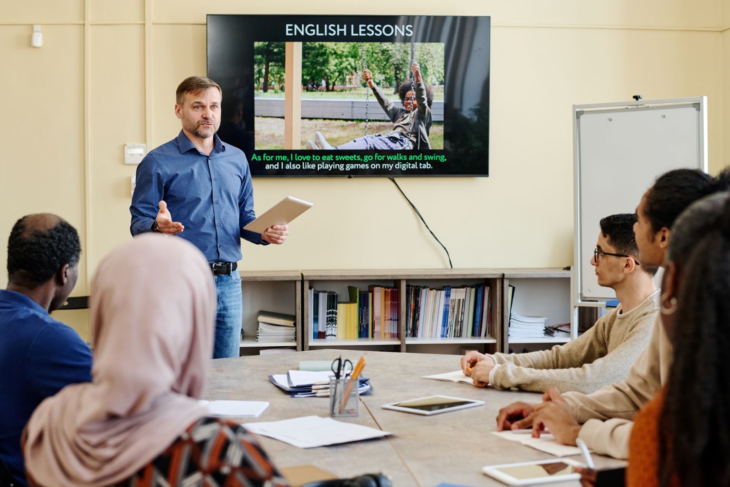 adults learning english